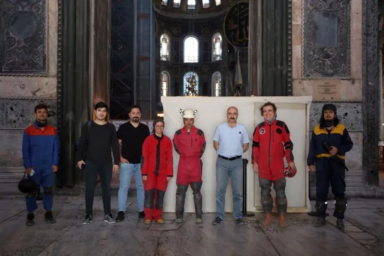 Ayasofya'daki büyük gizem! İlk kez görüntülendi