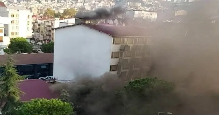Trabzon İl Sağlık Müdürlüğünde korkutan yangın