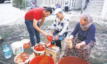 ‘Sakin Şehir’de imece usulü kış hazırlığı