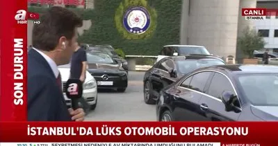 İstanbul Emniyet Müdürlüğü’nün bahçesi lüks araç galerisine döndü