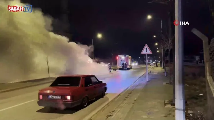 Yakıt aldıktan hemen sonra alev alan aracından atladı, canını zor kurtardı | Video