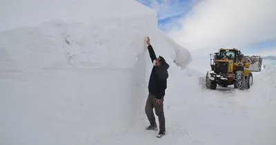 Muş’ta 2 bin 500 rakımlı dağ köylerinde 5 metre karla mücadele #mus