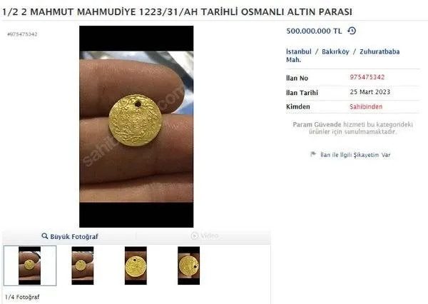 Osmanlı paraları internette satışa çıktı: Fiyatlar dudak uçuklattı