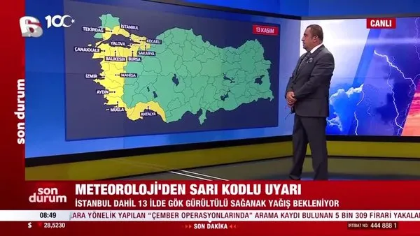 Meteoroloji'den 13 il için 'sarı kod'! İstanbul ve İzmir için kritik uyarı | Video