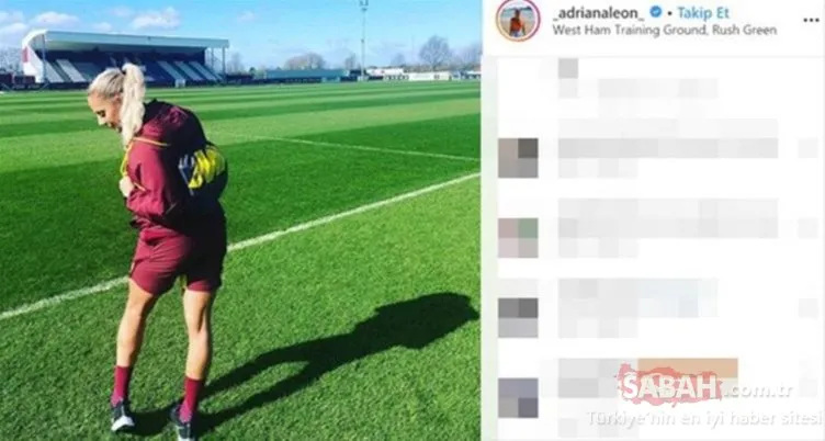 Kadın futbolcu Adriana Leon sosyal medyayı sallıyor!