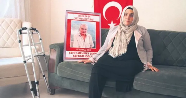 Şehitlik eşime çok yakıştı’’