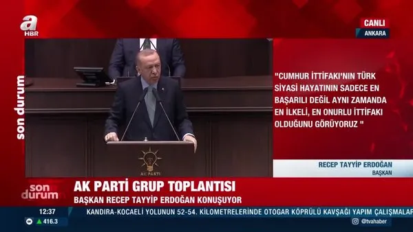 Cumhurbaşkanı Erdoğan'dan CHP'ye tepki 