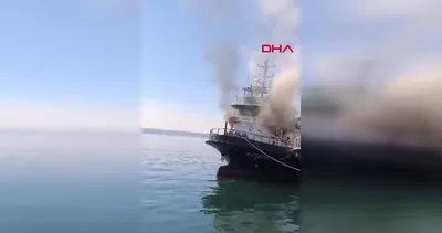 Sarıyer’de teknede yangın | Video