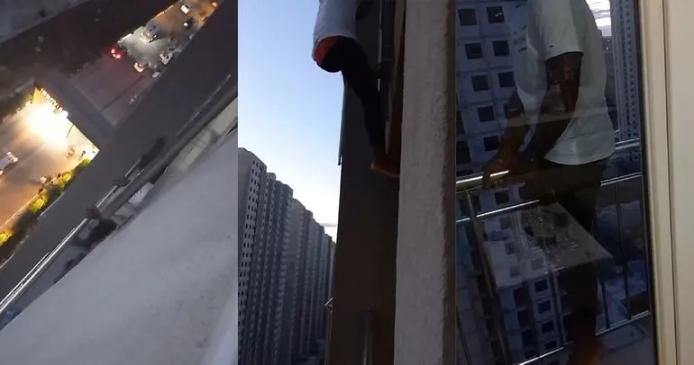 Esenyurt’ta ilginç olay: Polisten kaçmak için balkondan balkona atladı