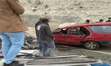 Sivas Gürün’de korkunç görüntü: TIR’daki malzemeler otomobile düştü 1 ölü!