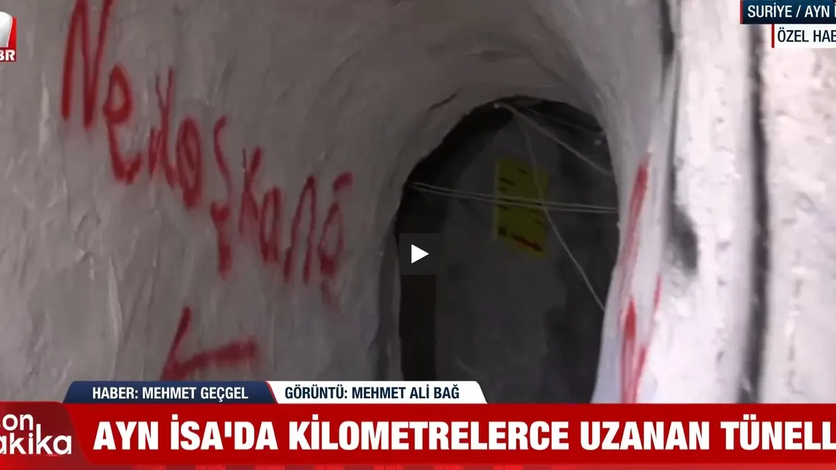 Ayn İsa’da Dehşet Tünelleri! YPG’nin yeraltı terör üssü görüntülendi! Ayn İsa’da Dehşet Tünelleri! YPG’nin yeraltı terör üssü görüntülendi!