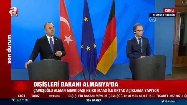 Dışişleri Bakanı Mevlüt Çavuşoğlu ve Almanya Dışişleri Bakanı Heiko Maas'ta ortak basın toplantısı