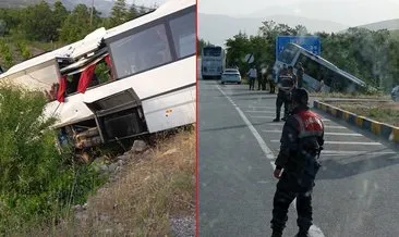 Isparta'da feci kaza! Tur otobüsü şarampole uçtu: 16 yaralı var! #isparta