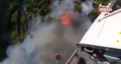 Kazdağları’ndaki yangın böyle söndürüldü! | Video