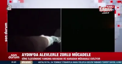 SON DAKİKA: Söke’de gece görüşlü helikopterler müdahaleye başladı | Video