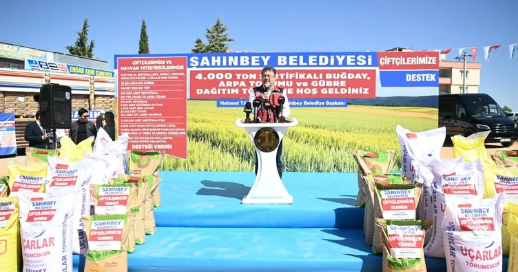 Çiftçiye 4 bin ton tohum ve gübre