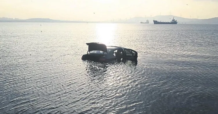 Fren yerine gaza bastı, denize uçtu
