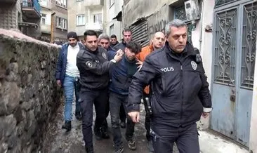 Erzurum’da polisten kaçan şüpheli çatıda yakalandı