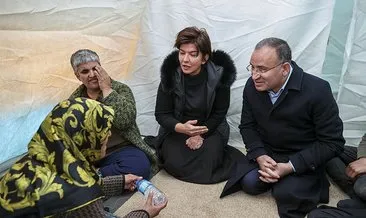 Adalet Bakanı Bozdağ çadır kentte kalan depremzedeleri ziyaret etti