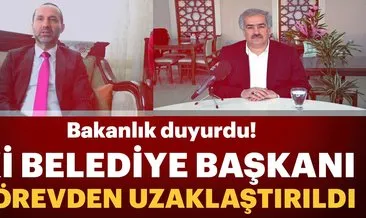 Bakanlık duyurdu! Görevlerinden uzaklaştırıldılar