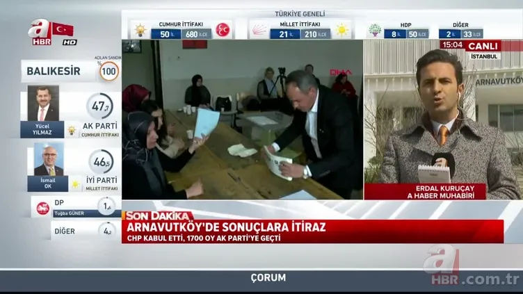 İstanbul'da ilk itiraz sonucu belli oldu! Bin 700 oy Binali Yıldırım'a yazıldı