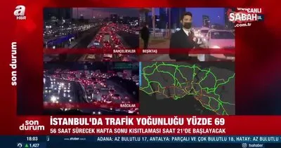 SON DAKİKA TRAFİK HABERİ! Yola çıkacaklar dikkat! Kısıtlama öncesi İstanbul’da trafik durma noktasına geldi | Video