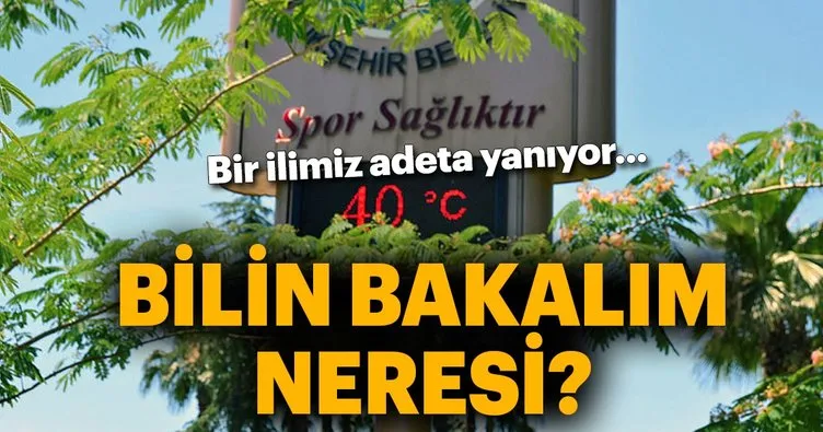 Adana’da termometreler 40 dereceyi gördü