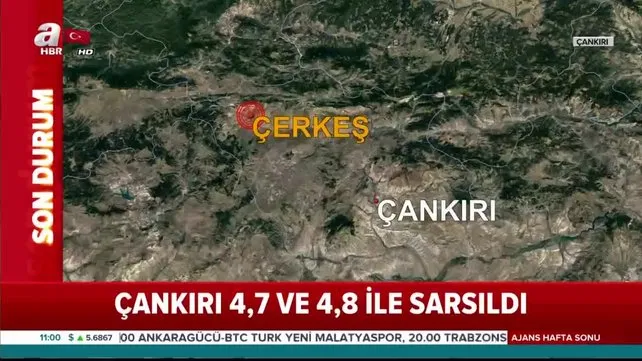 Çankırı 4,7 ve 4,8 ile sarsıldı! Deprem Ankara'da da hissedildi...