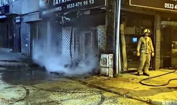 Bayrampaşa’da korkutan doğal gaz yangını