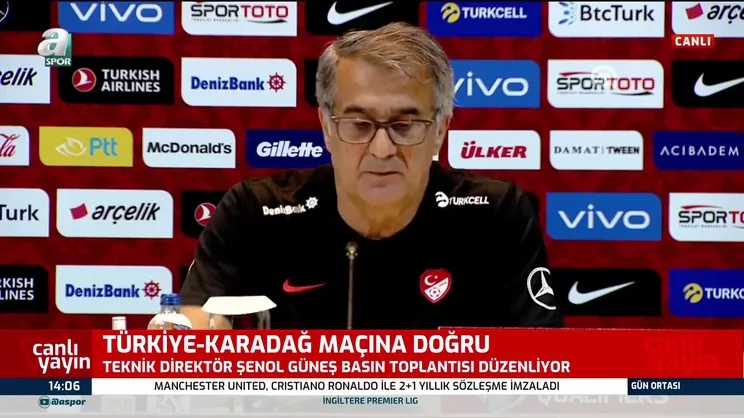Şenol Güneş'ten kritik açıklamalar! Dört yıldız Karadağ maçında forma giyemeyecek