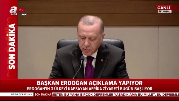 Başkan Erdoğan Elazığ depremi sonrası açıklama yaptı