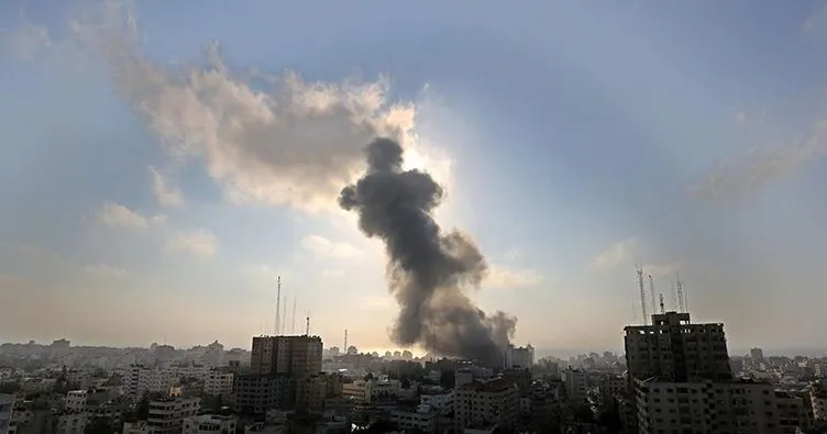 İşgalci İsrail Gazze’yi vurdu
