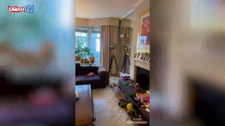 Dubai’den sonra Londra! Hülya Koçyiğit’in torunu Aslışah Alkoçlar milyonluk evini paylaştı | Video
