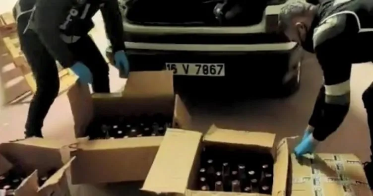 81 ile gönderilen sahte alkol kargosu polise takıldı