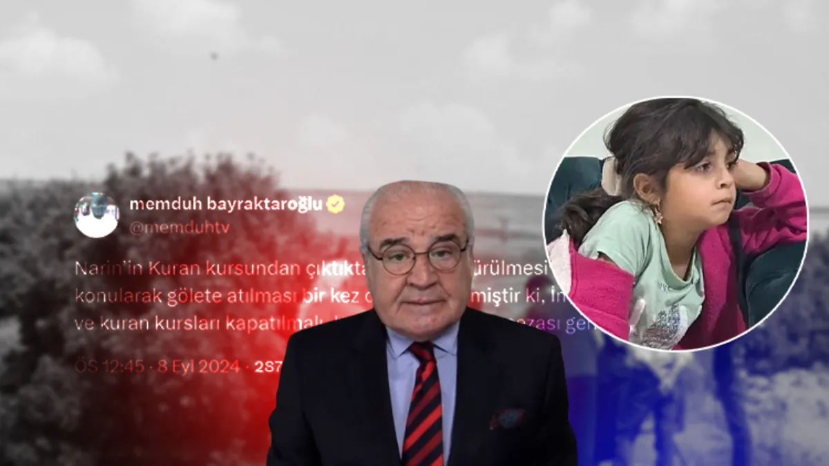 Mots scandaleux de Memduh Bayraktaroğlu ! Il a craché de la haine suite au meurtre de Narin Güran Mots scandaleux de Memduh Bayraktaroğlu ! Il a craché de la haine suite au meurtre de Narin Güran