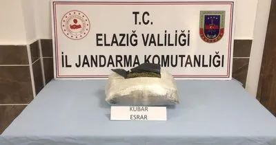 Elazığ’da streç filme sarılı 2 buçuk kilo uyuşturucu yakalandı #elazig