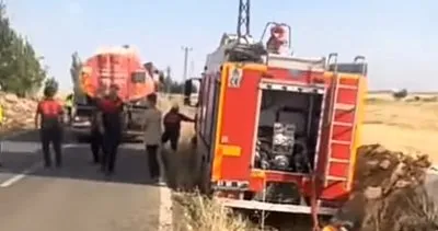 Şanlıurfa'da itfaiye aracı kaza yaptı #sanliurfa