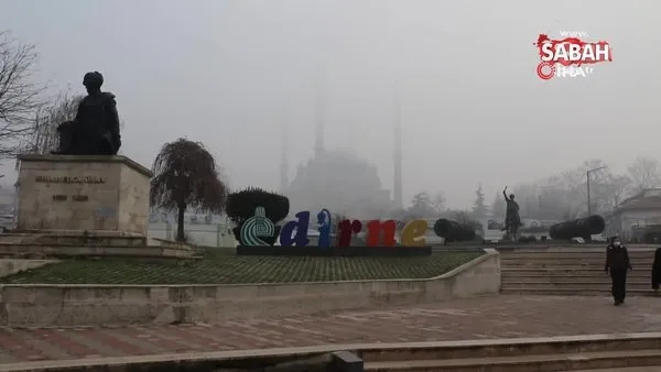 Mimar Sinan’ın ‘ustalık eseri’ Selimiye’nin sisli görüntüsü mest etti | Video