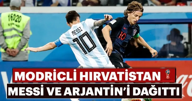 Modricli Hırvatistan'dan Arjantin'e büyük şok
