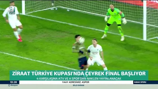 Ziraat Türkiye Kupası'nda çeyrek final heyecanı başlıyor! | Video