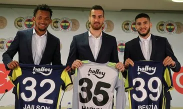 Fenerbahçe’de Harun, Jailson ve Benzia için imza töreni düzenlendi