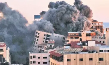 12 katlı binaya hava saldırısı