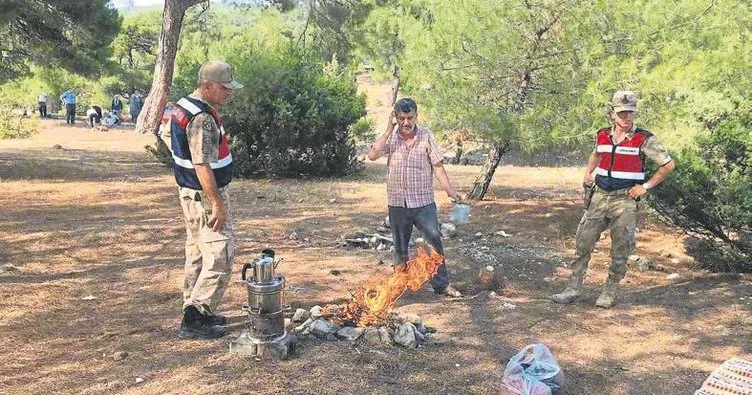 Piknikçilere yangın uyarısı