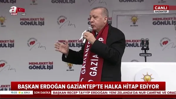 Cumhurbaşkanı Erdoğan'dan Gaziantep'te önemli açıklamalar!