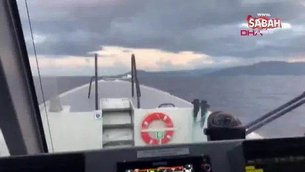 Türk Sahil Güvenlik, Yunan Sahil Güvenlik ekibini böyle kovaladı! | Video