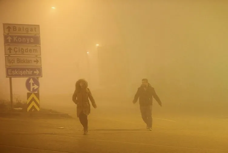 Başkent Ankara’da yoğun sis