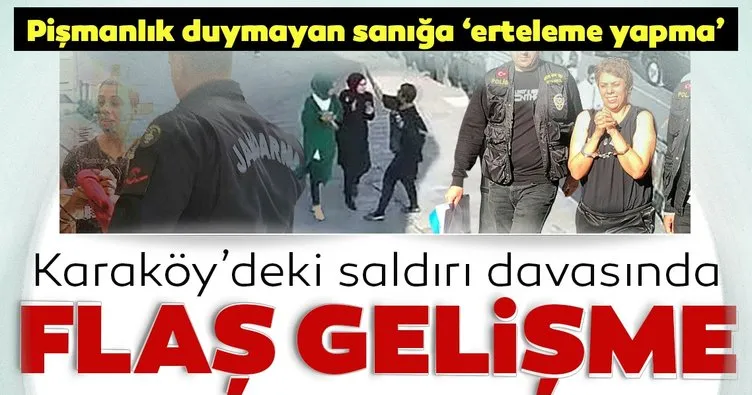 Karaköy’de başörtülü öğrenciye saldıran kadına verilen cezanın erteleme kararı kaldırıldı
