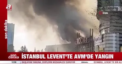 SON DAKİKA! İstanbul Levent’te bulunan AVM’de yangın | Video