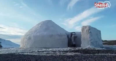 ’Kış-2021 Tatbikatı’nda komandolar geceyi ’iglo’ evlerde geçirdi | Video