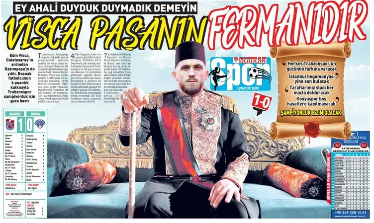 Trabzon’da yerel gazeteler galibiyeti böyle kutladı!